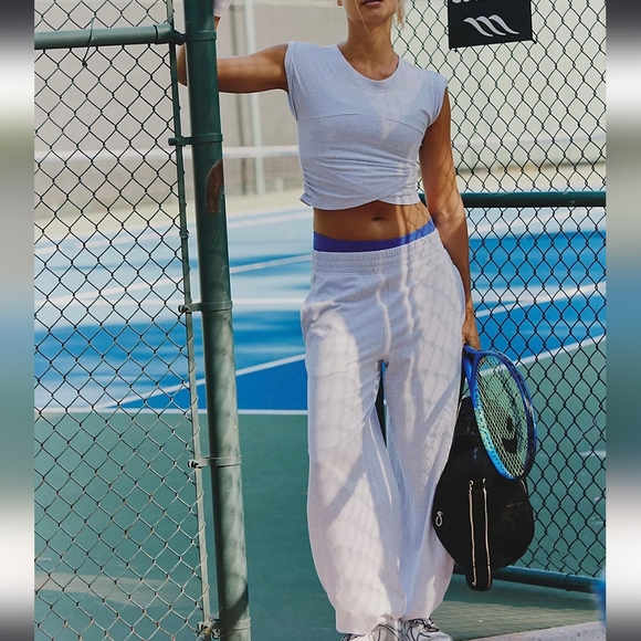 Free People Movement Hot Shot Crossover 2pc Set in Bright Blue sz Small - Picture 13 of 16